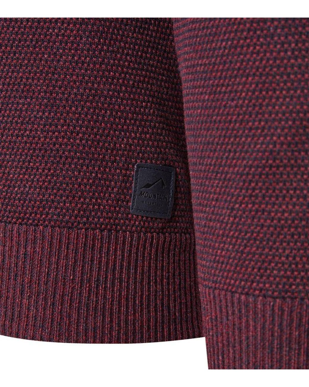 CASA MODA Strickpullover Pullover Uni in Red für Herren