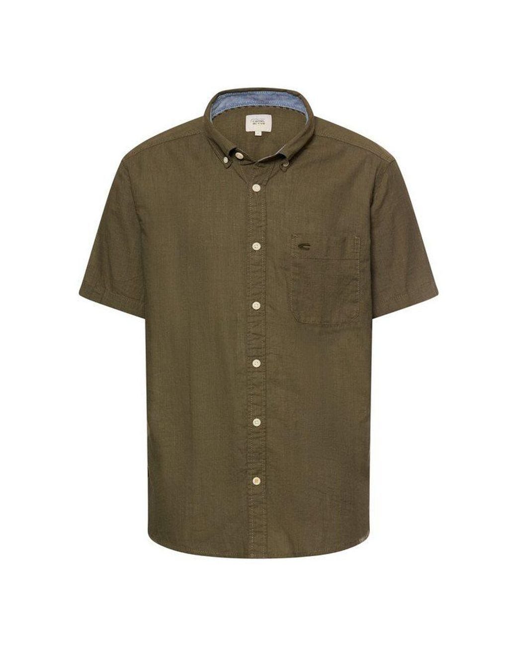 Camel Active Kurzarmhemd Mit Button-Down-Kragen in Green für Herren