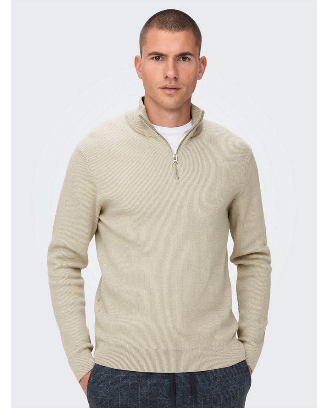 Only & Sons Strickpullover Os Knit in Natural für Herren