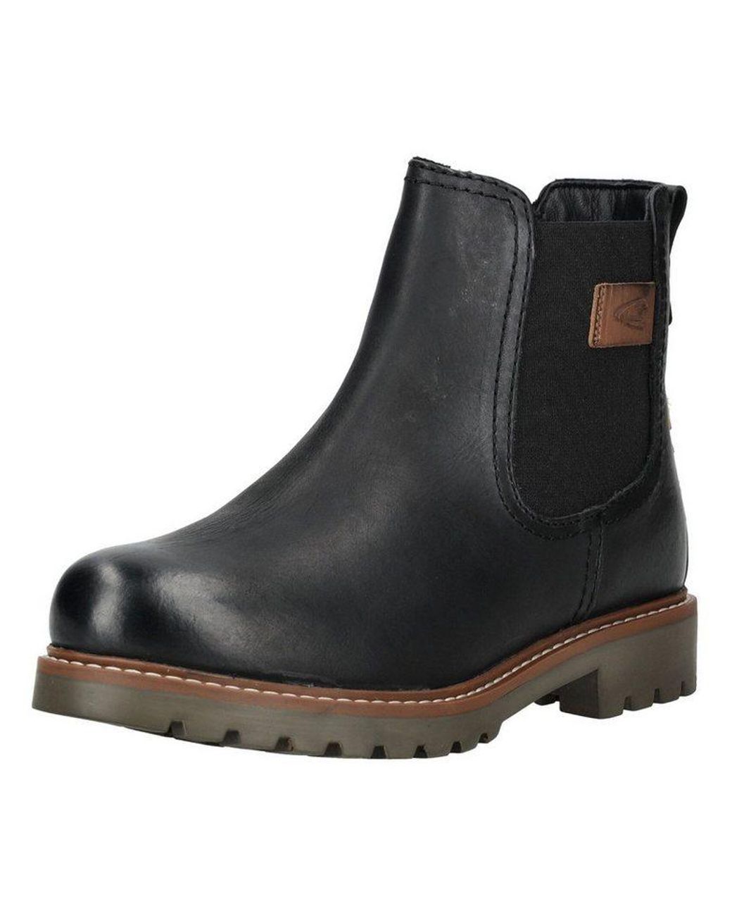 Camel Active Black Stiefelette Leder Stiefelette