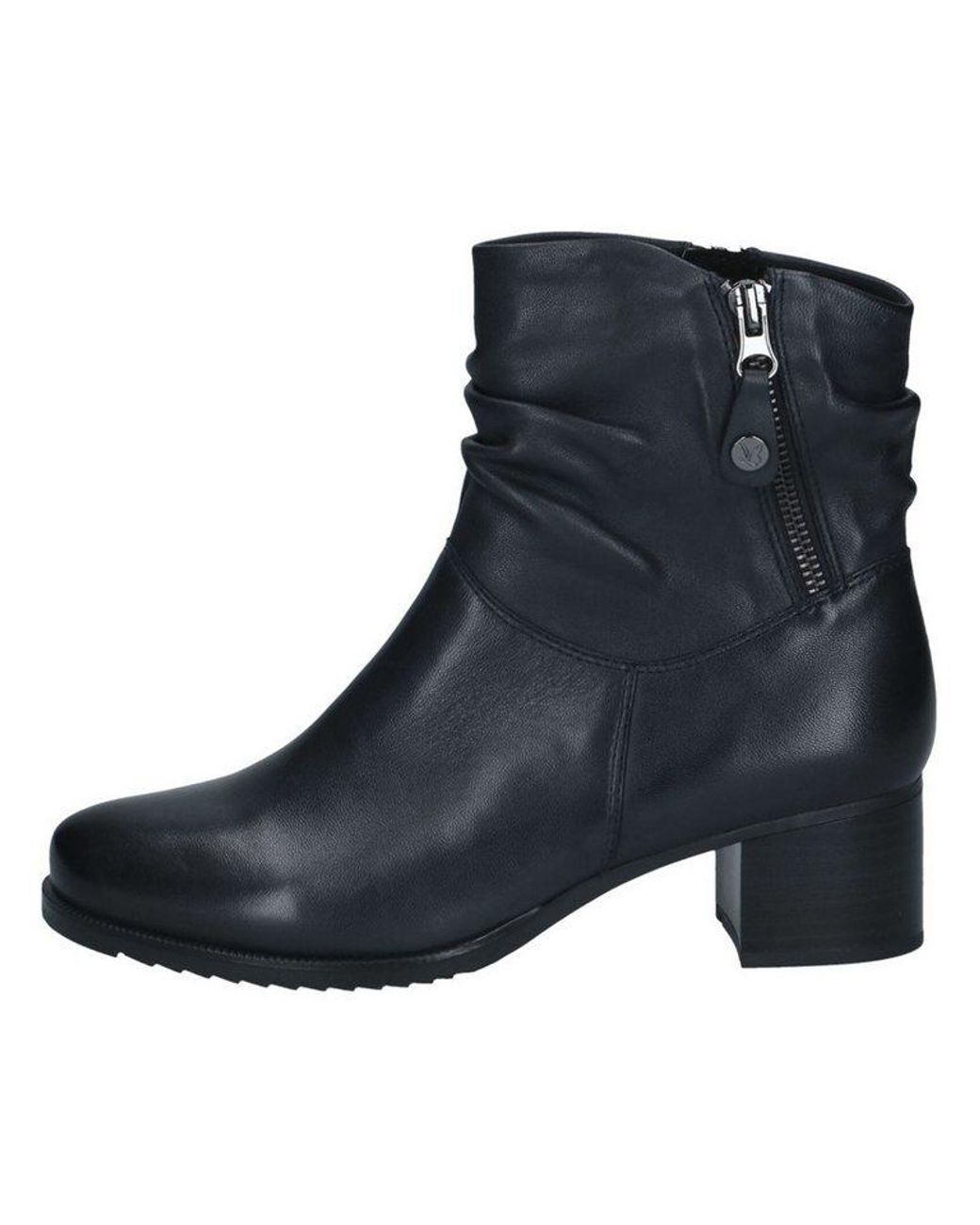 Caprice Blue Stiefelette Leder Stiefelette