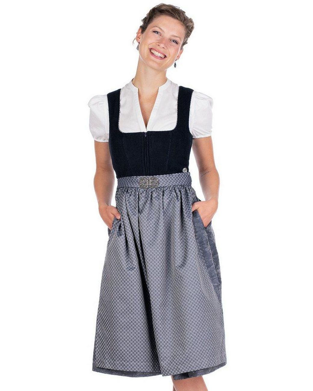 Marjo White Dirndlbluse Dirndlbluse