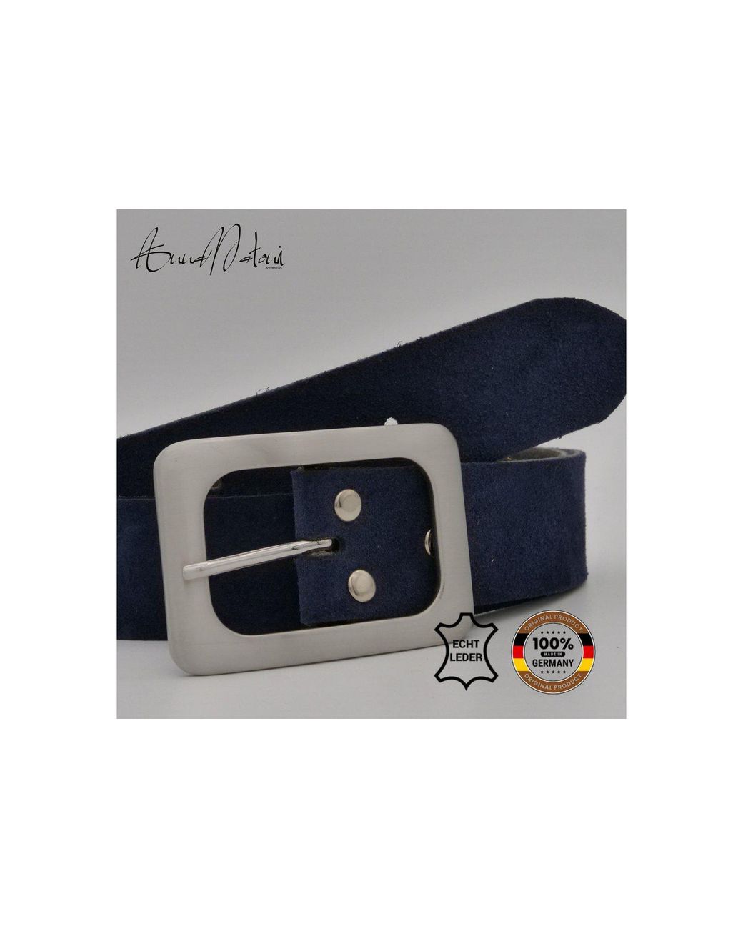 Annamatoni Blue Ledergürtel Damen Ledergürtel