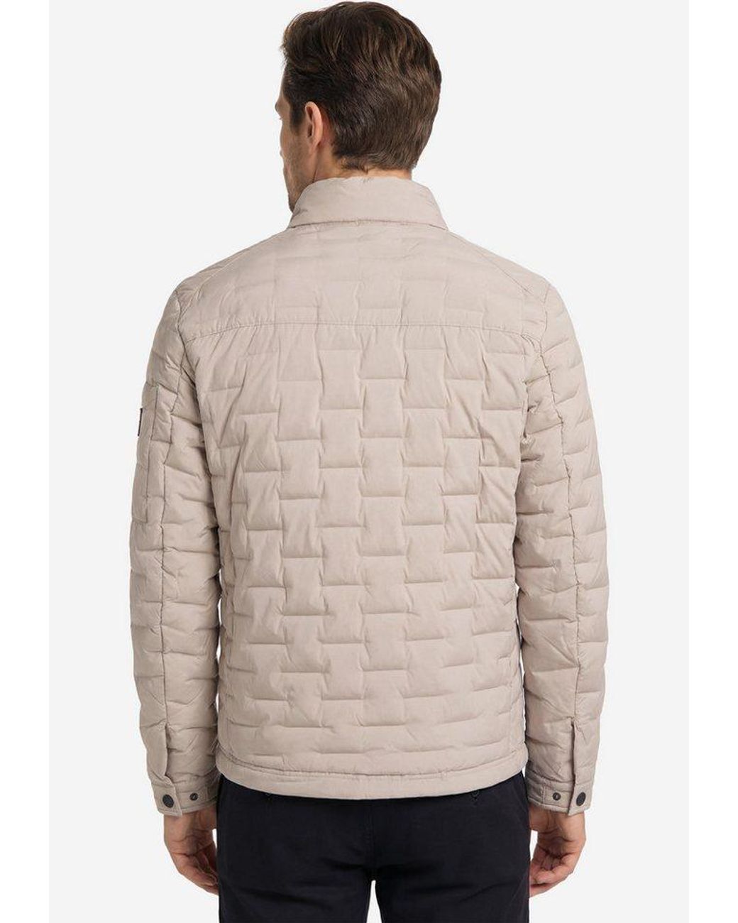 CASA MODA Steppjacke Basic (1-St) Steppjacke in Natural für Herren