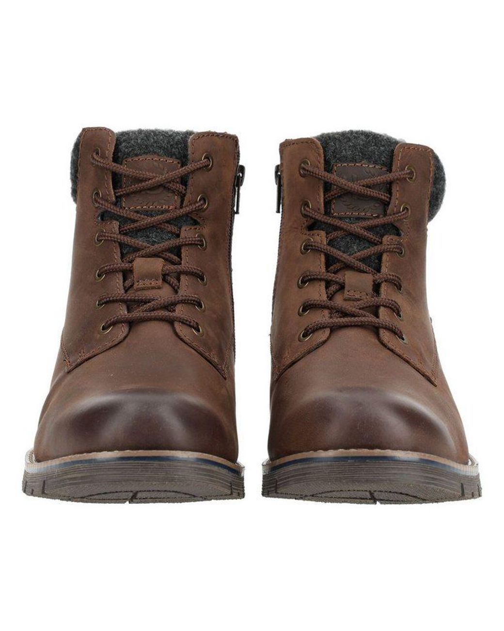 Bugatti Stiefelette Leder Schnürstiefelette in Brown für Herren