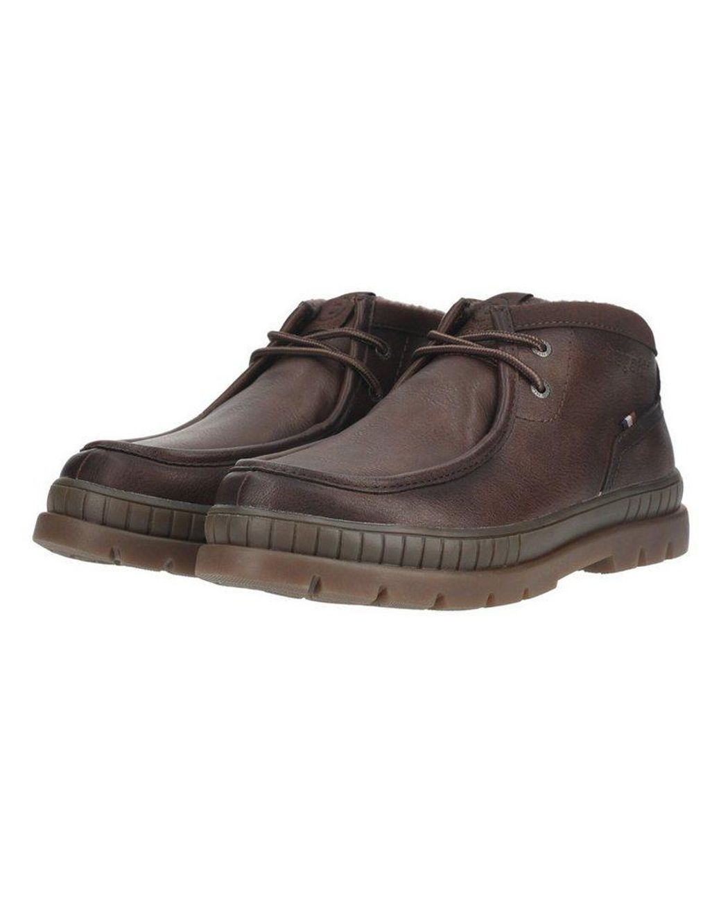Bugatti Stiefelette Lederimitat Schnürstiefelette in Brown für Herren