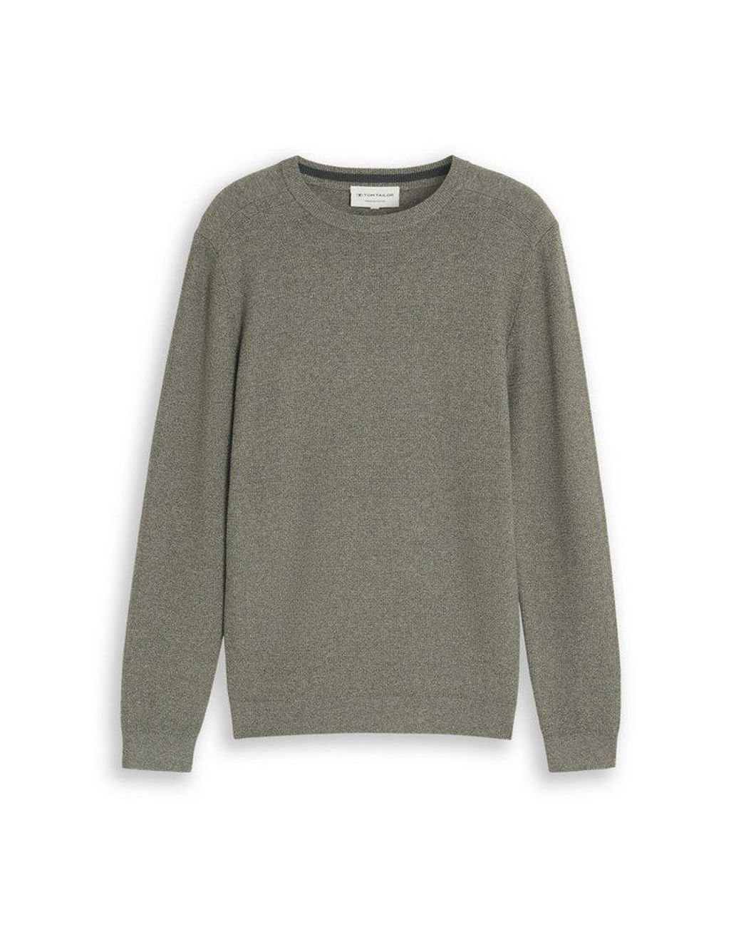Tom Tailor Strickpullover Pullover & Strickjacken Strickpullover Aus Baumwolle in Gray für Herren