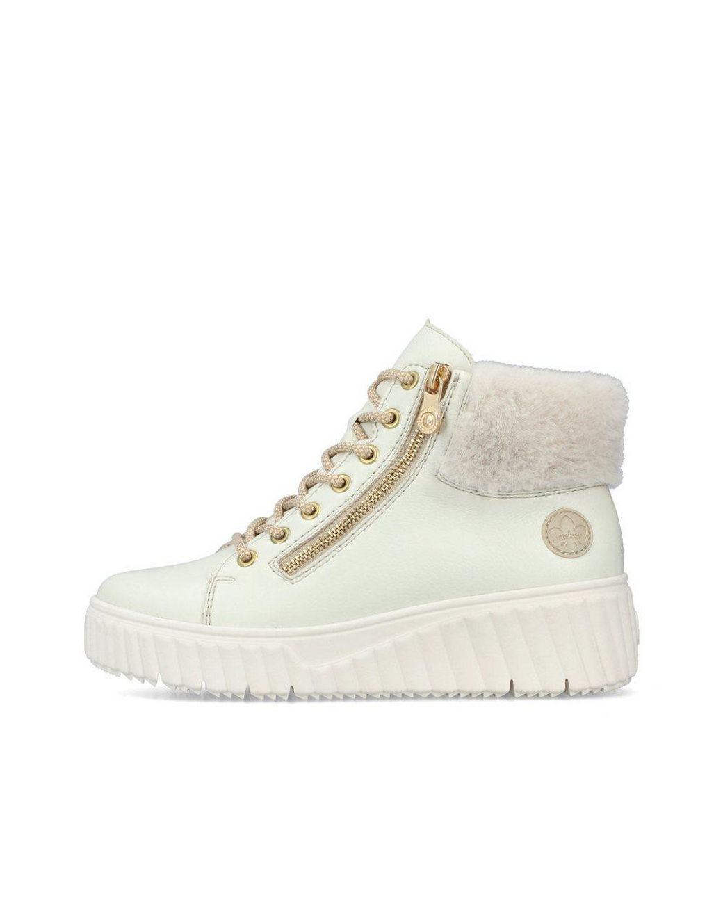 Rieker White Schnürstiefelette