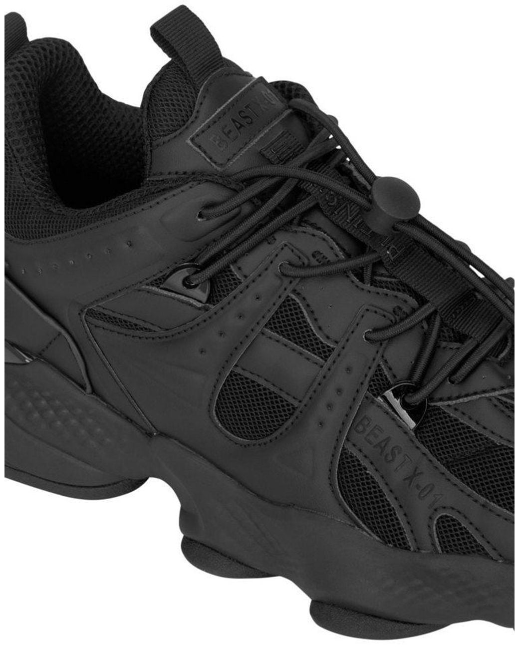 Philipp Plein Black Runner Sneaker Sneaker