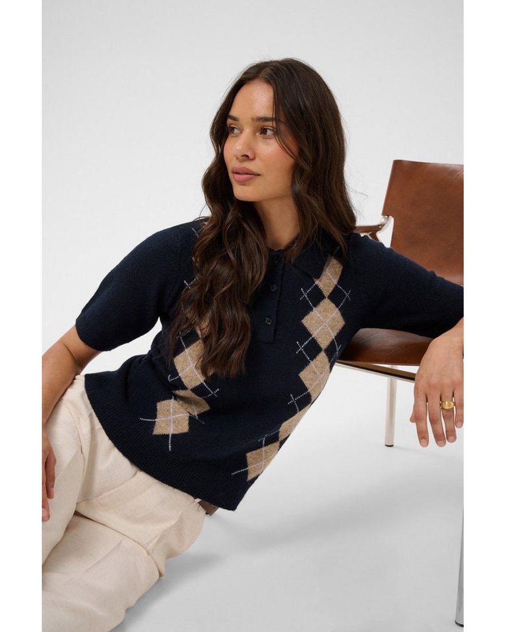 Kaffe Blue Strickpullover Strickpullover Kaolive