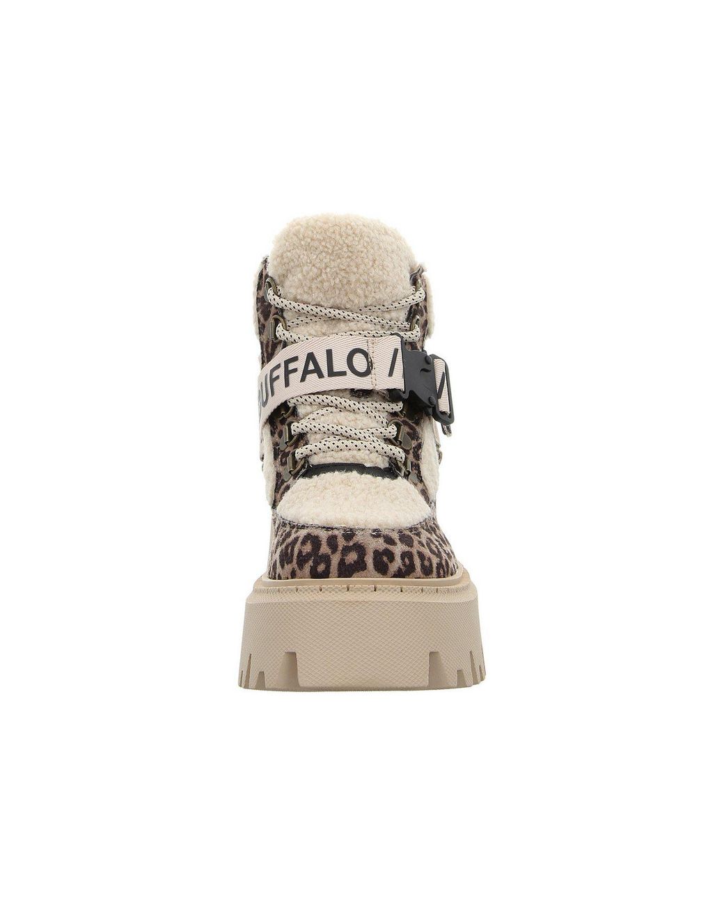 Buffalo Black Aspen Com Mid Schnürstiefelette