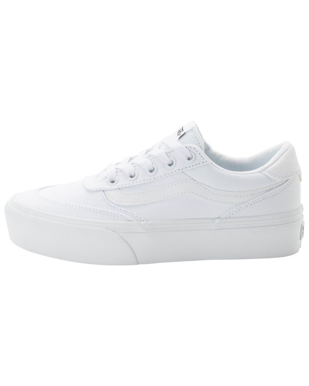 Vans White Brooklyn Ls Platform Sneaker