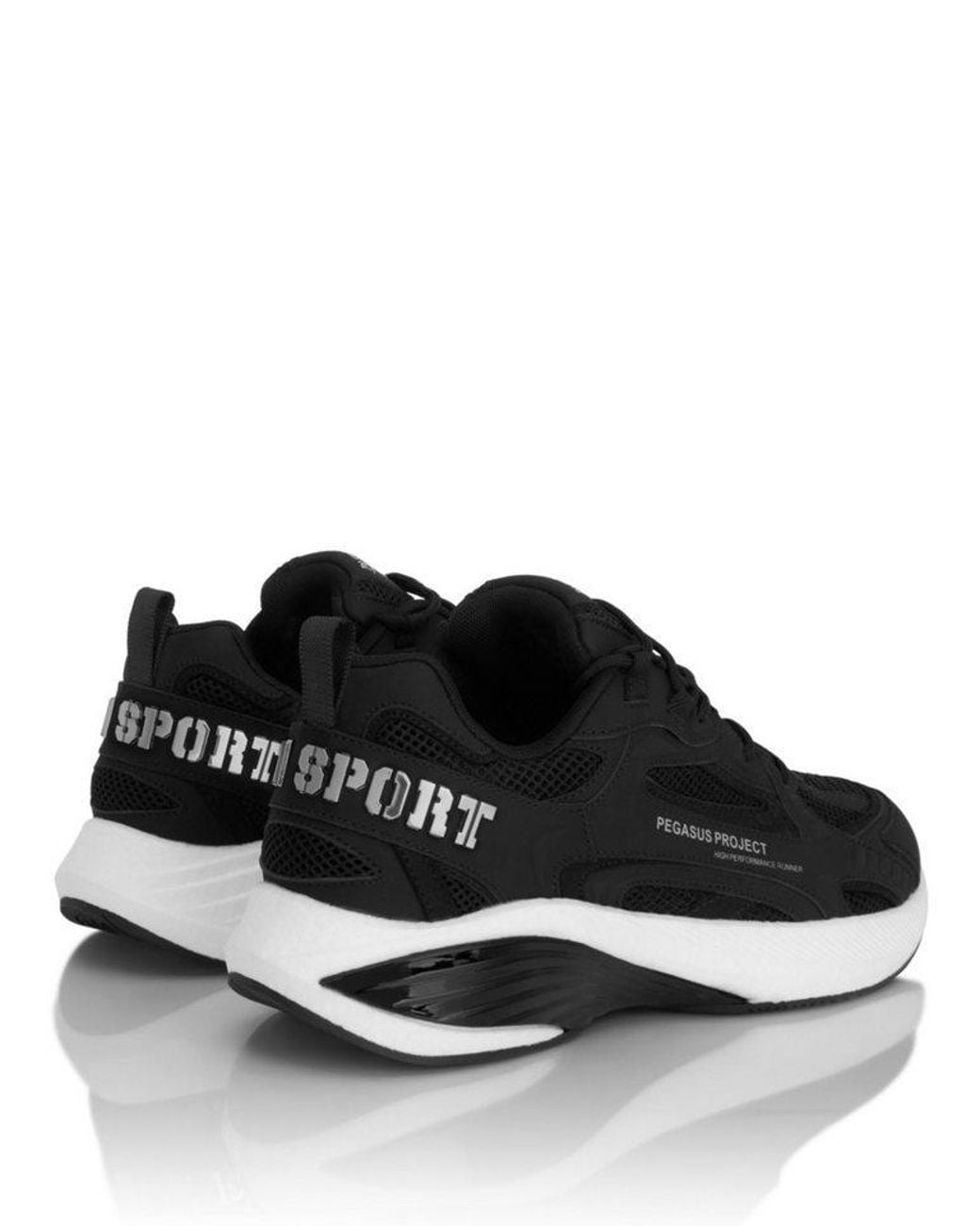 Philipp Plein Black Pegasus Sneaker