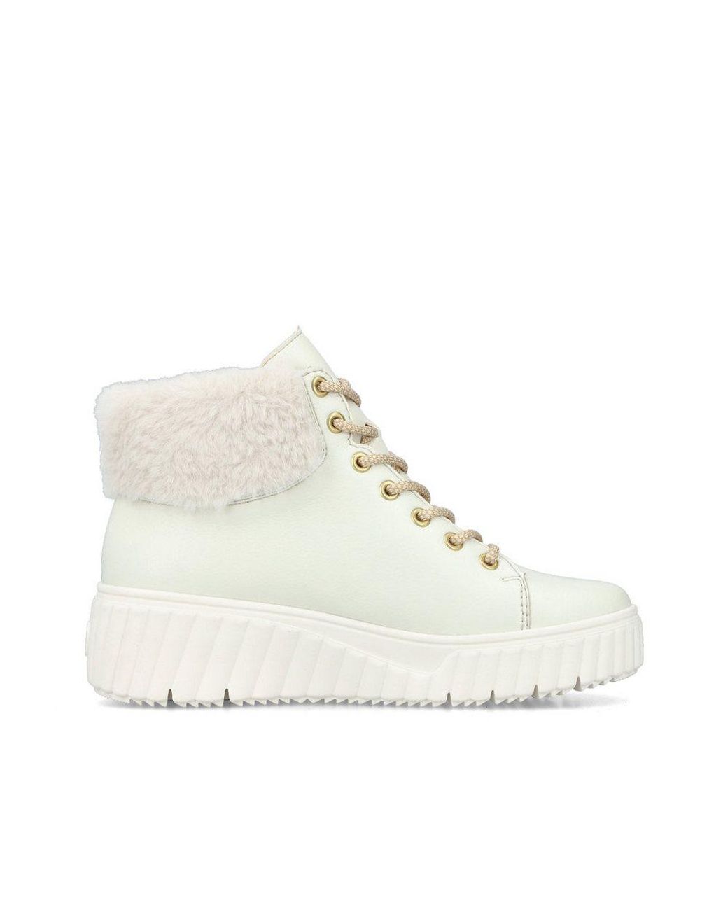 Rieker White Schnürstiefelette