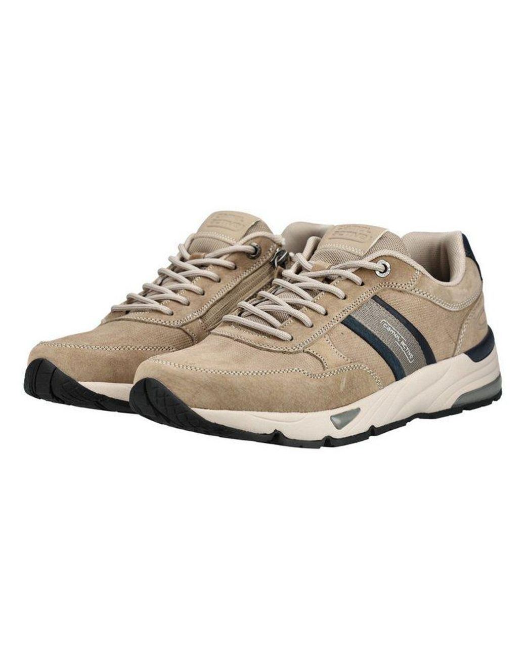 Camel Active Sneaker Nubukleder Sneaker in Natural für Herren