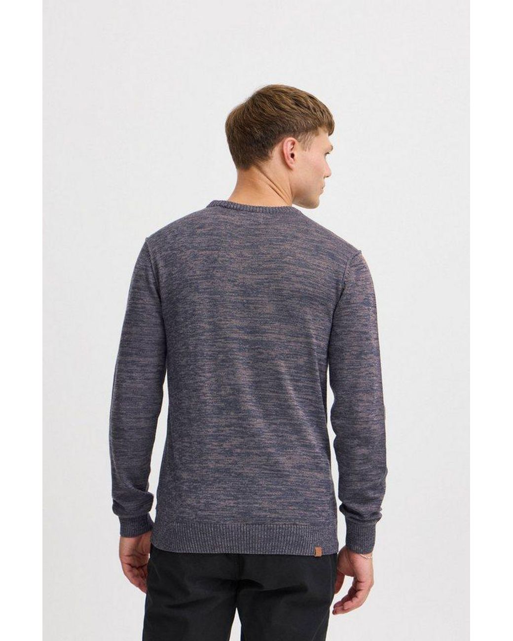 Blend Strickpullover Bhdansel Feinstrickpullover Mit V-Ausschnitt in Blue für Herren