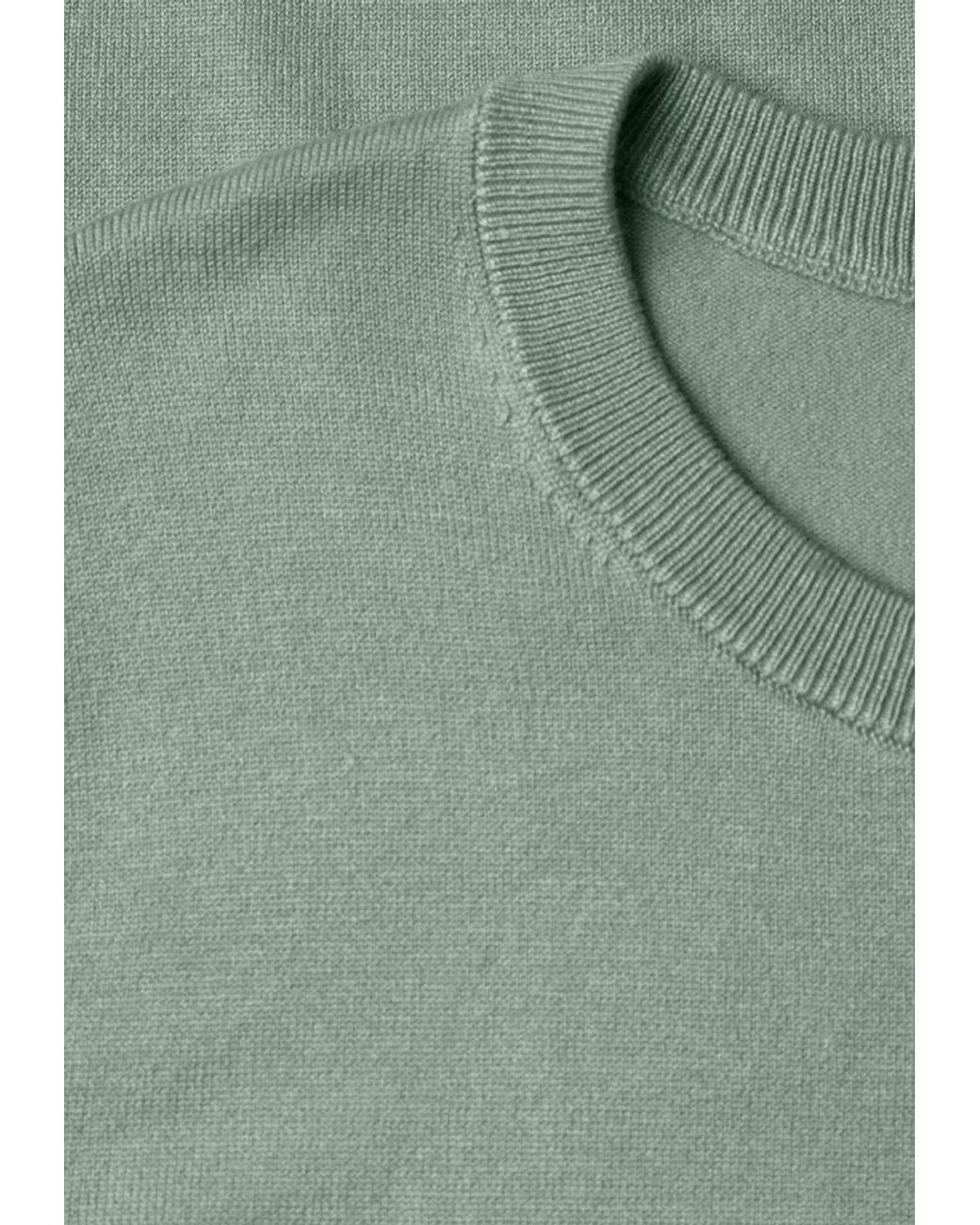 Street One Green Kurzarmpullover Softe Viskose
