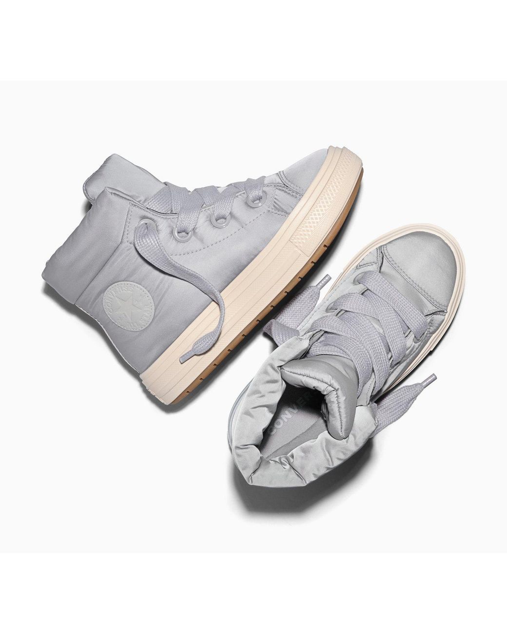 Converse Gray Chuck Taylor All Star Elements Boot Sneakerboots Winterboots, Gefüttert
