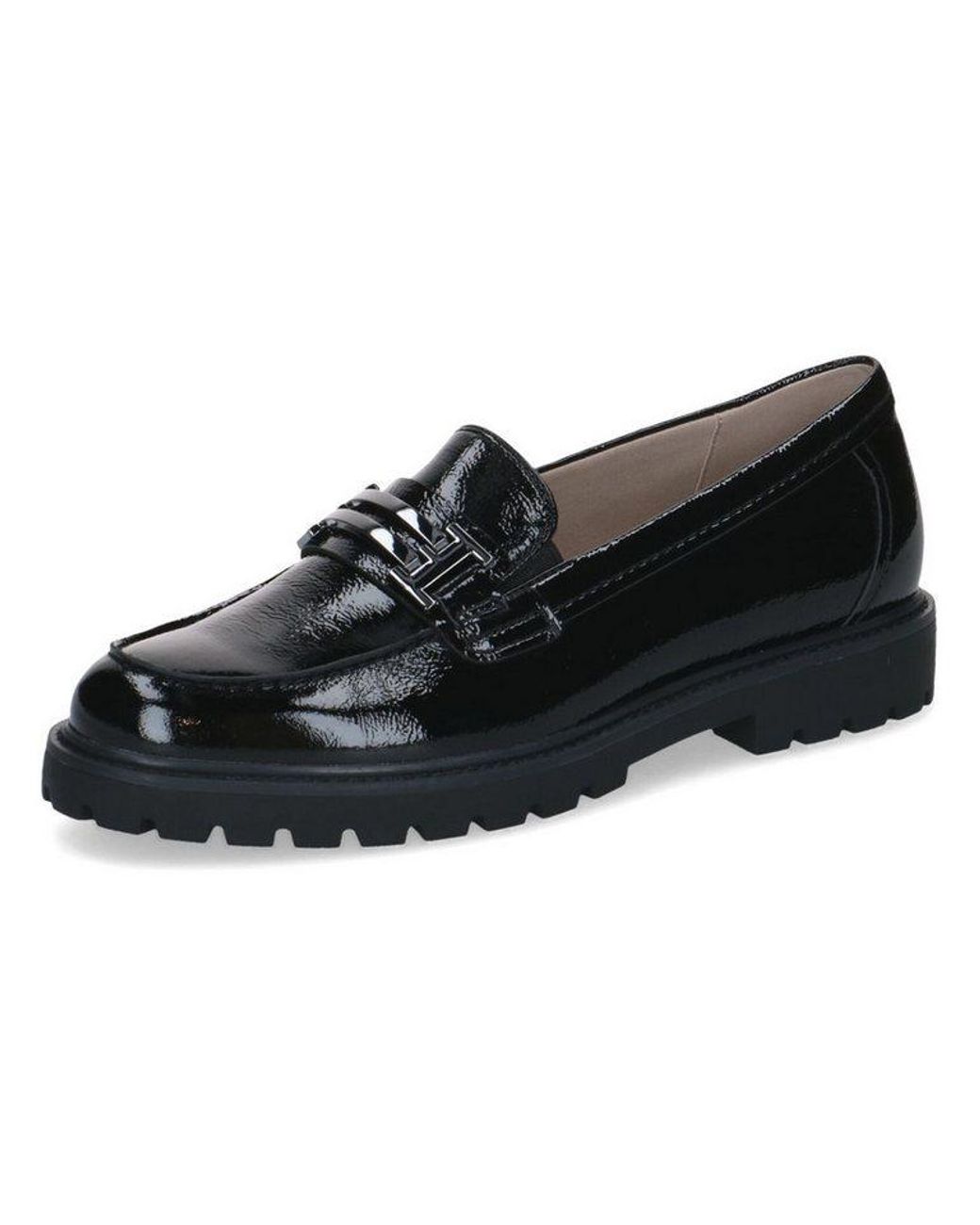 Caprice Black Slipper Leder Slipper