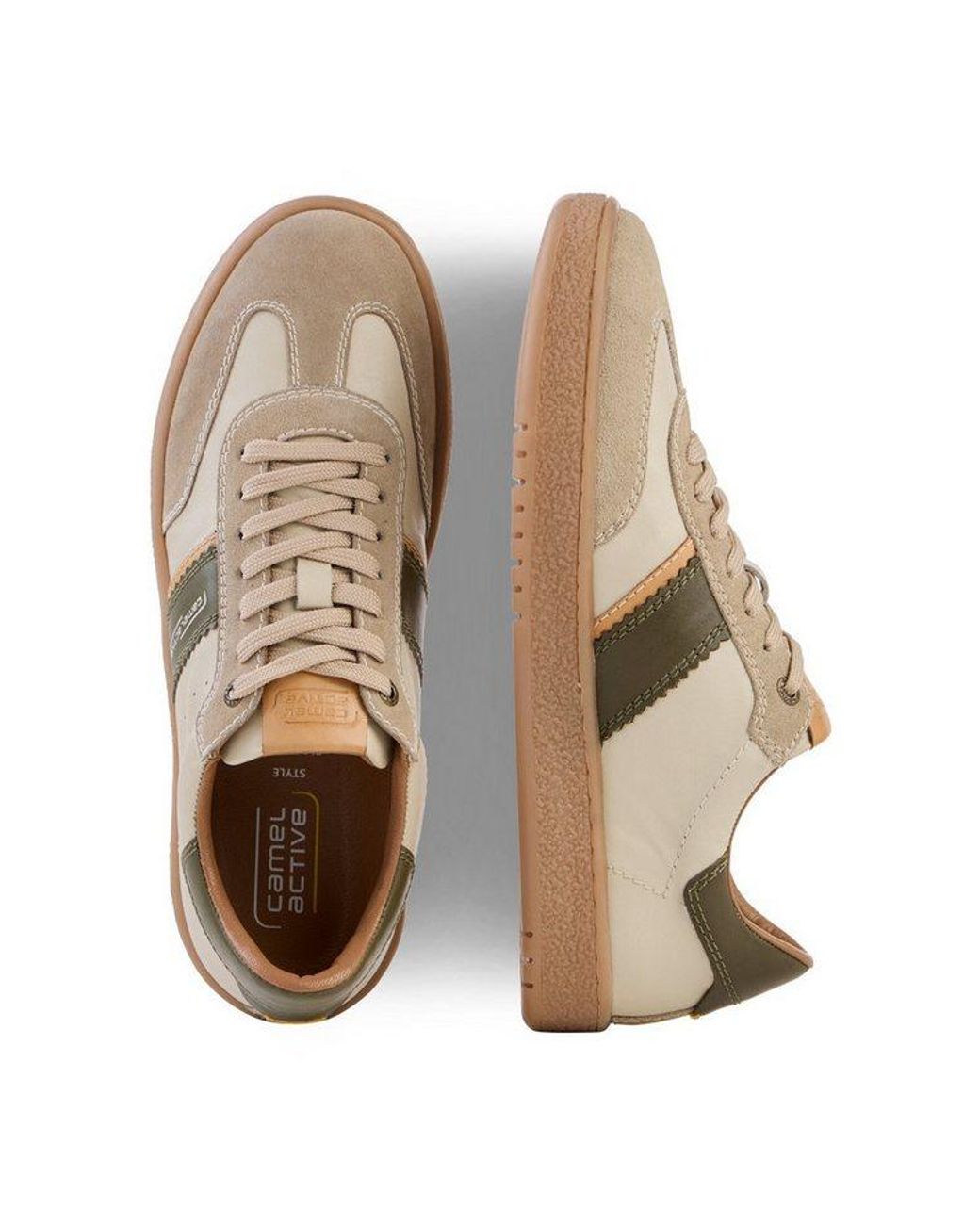 Camel Active Mit Farbigen Designelementen Sneaker in White für Herren