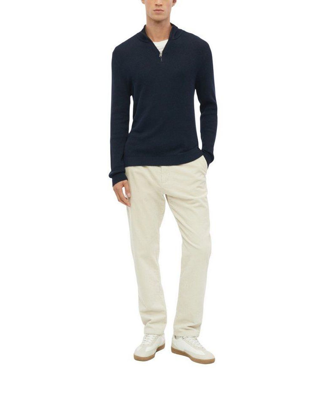 S.oliver Natural Cordhose Mit Bindeband Mit Stretch