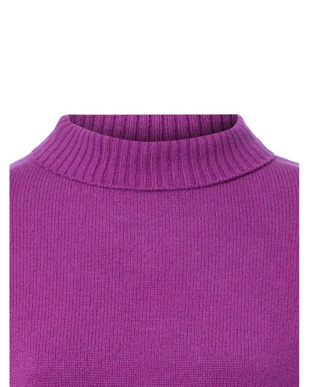 Marie Lund Purple Strickpullover