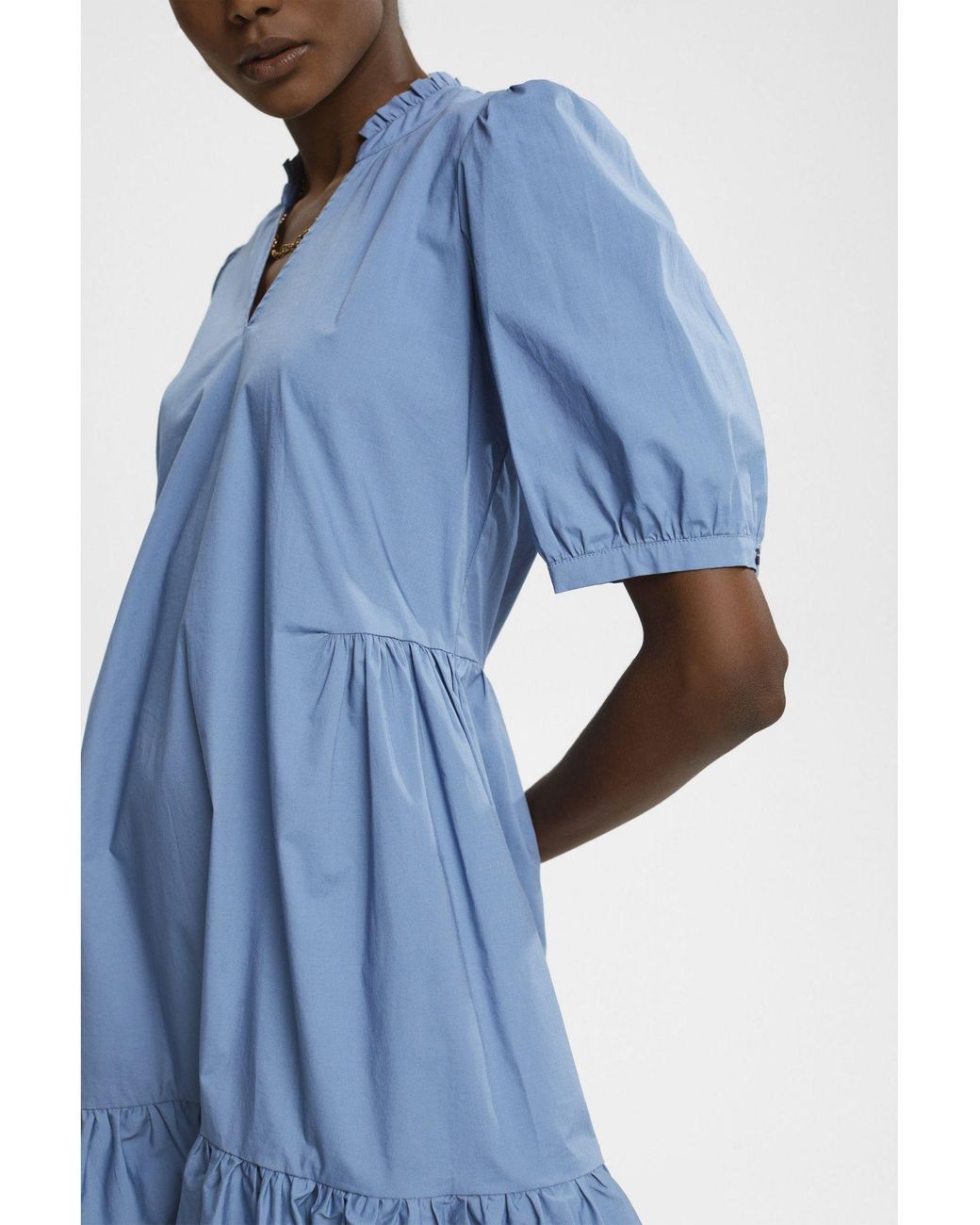 esprit kleid mit volant