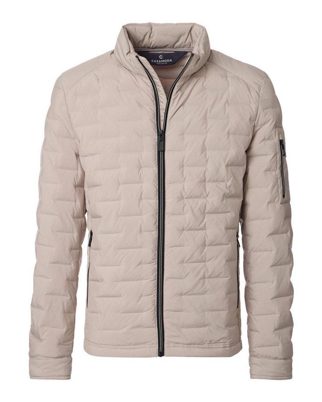 CASA MODA Steppjacke Basic (1-St) Steppjacke in Natural für Herren