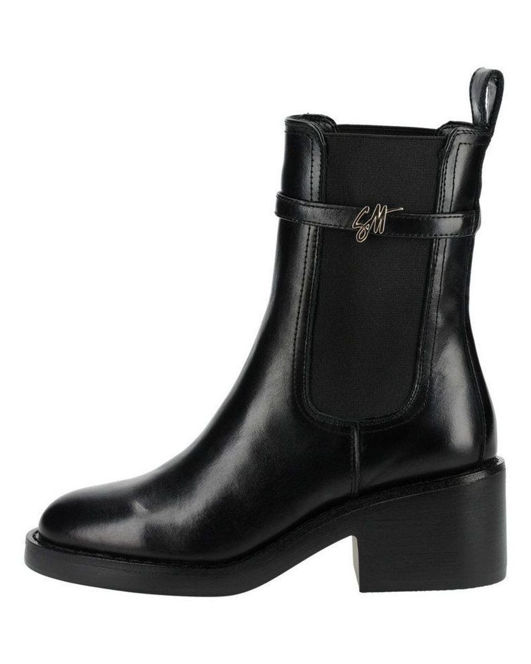 Steve Madden Black Stiefelette Leder Stiefelette