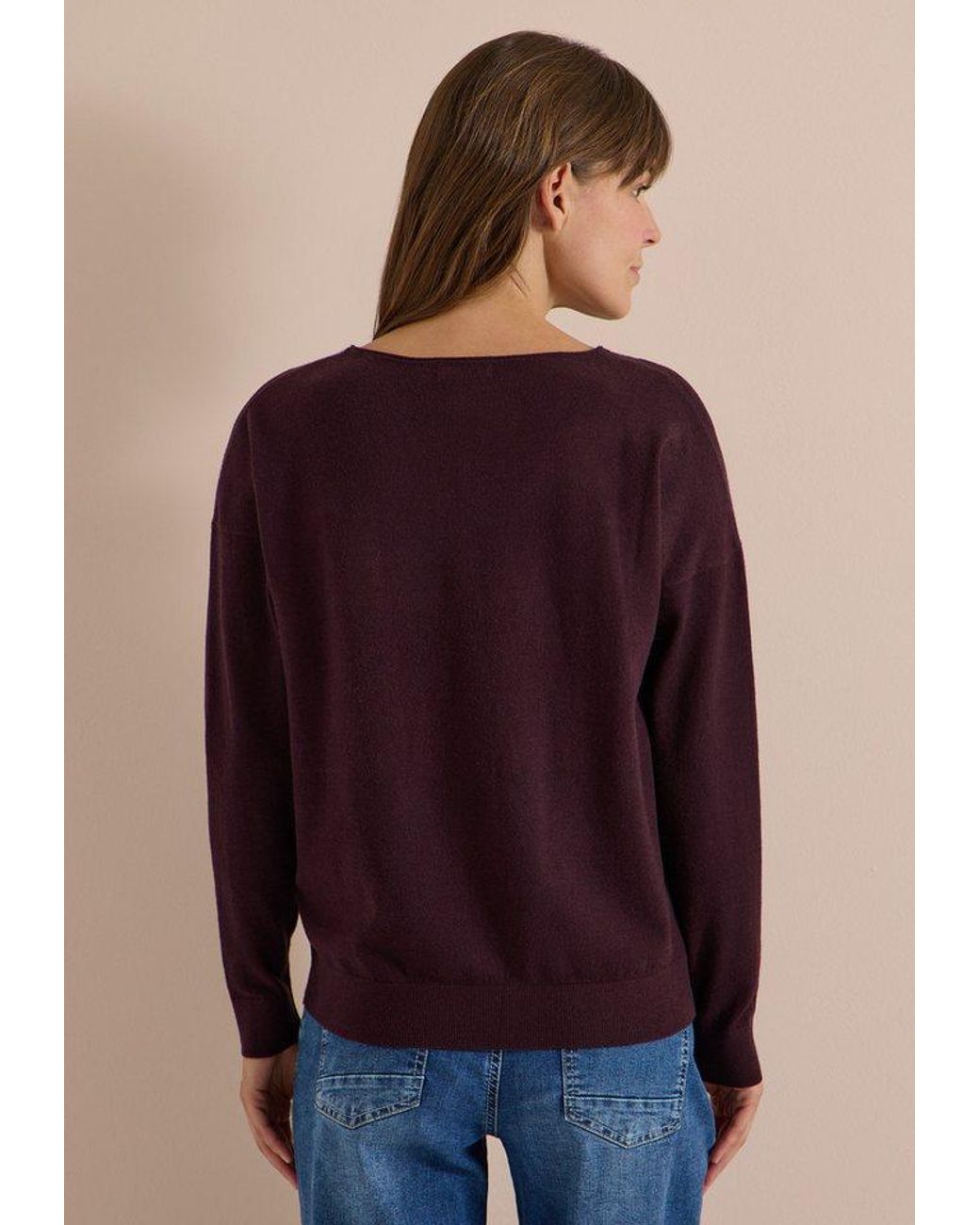 Cecil Purple Strickpullover