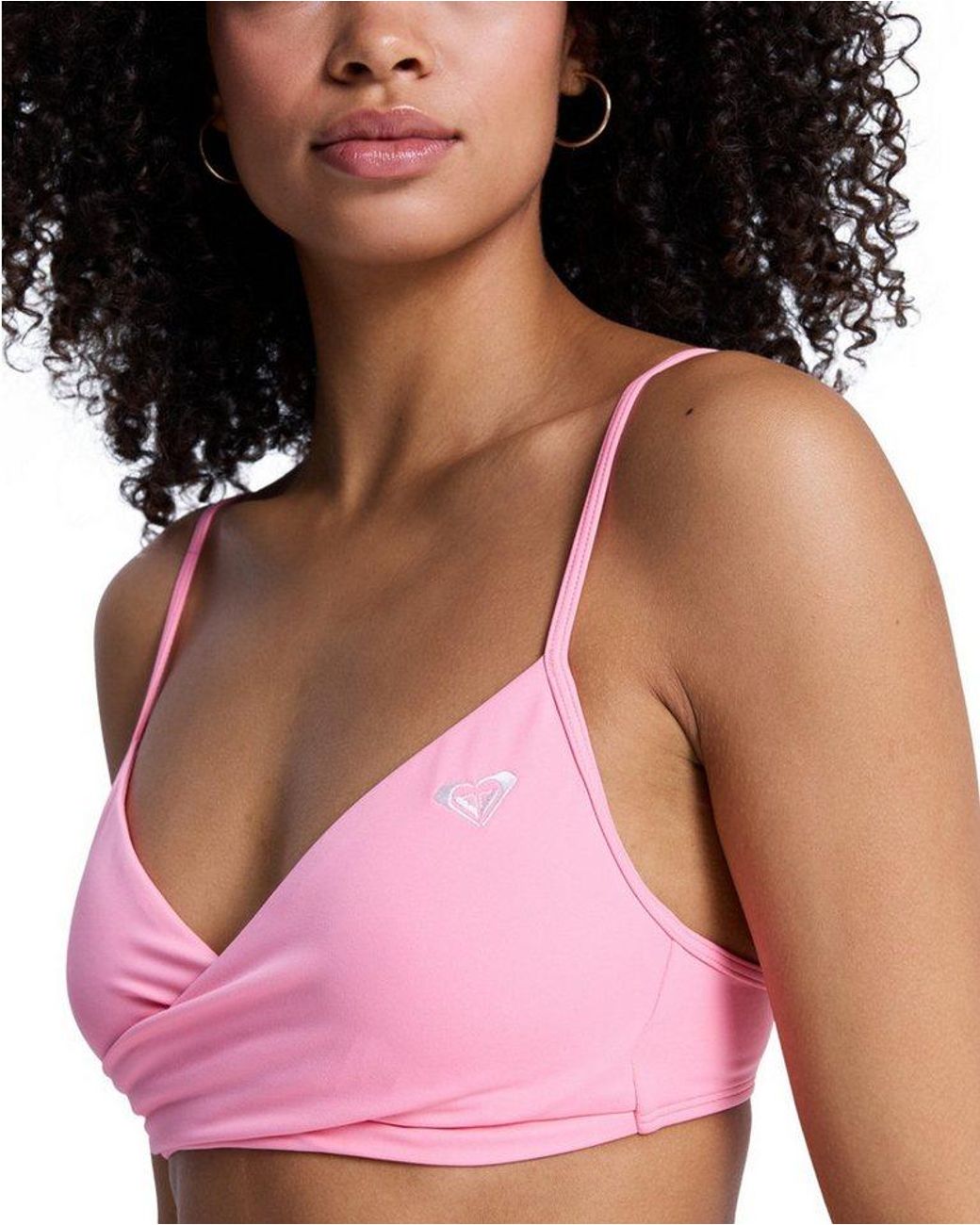 Roxy Red Bandeau-Bikini-Top Solid Essentials Wrap Bra