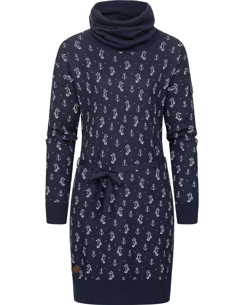 Ragwear Sweatkleid Babett Dress Marina verspieltes Winterkleid mit  Rollkragen und Muster in Blau | Lyst DE