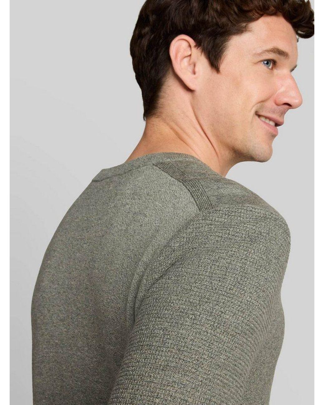 Tom Tailor Strickpullover Pullover & Strickjacken Strickpullover Aus Baumwolle in Gray für Herren