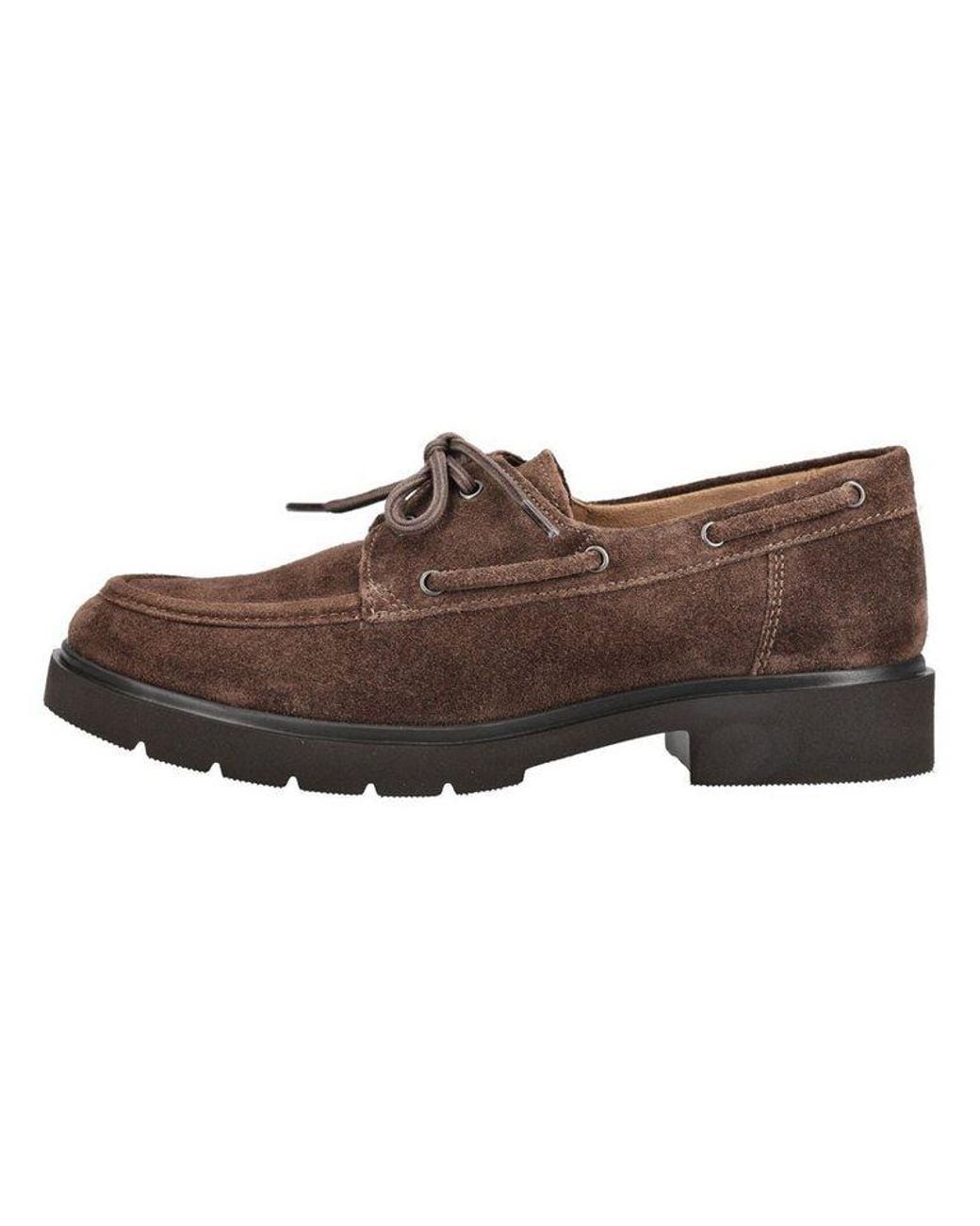 Gabor Brown Halbschuhe Veloursleder Mokassin