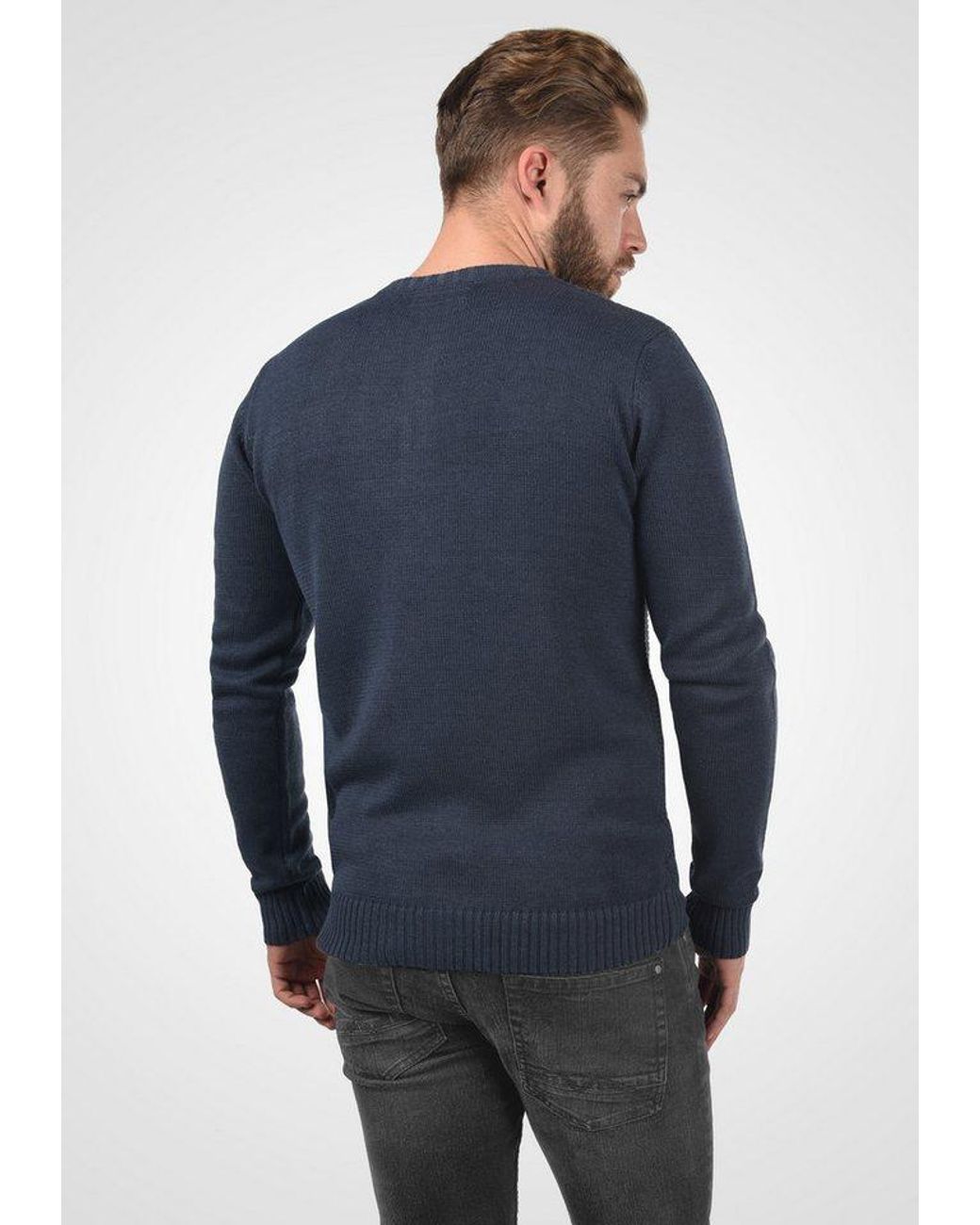 Solid Strickpullover Sdterrance Strickpulli in Blue für Herren
