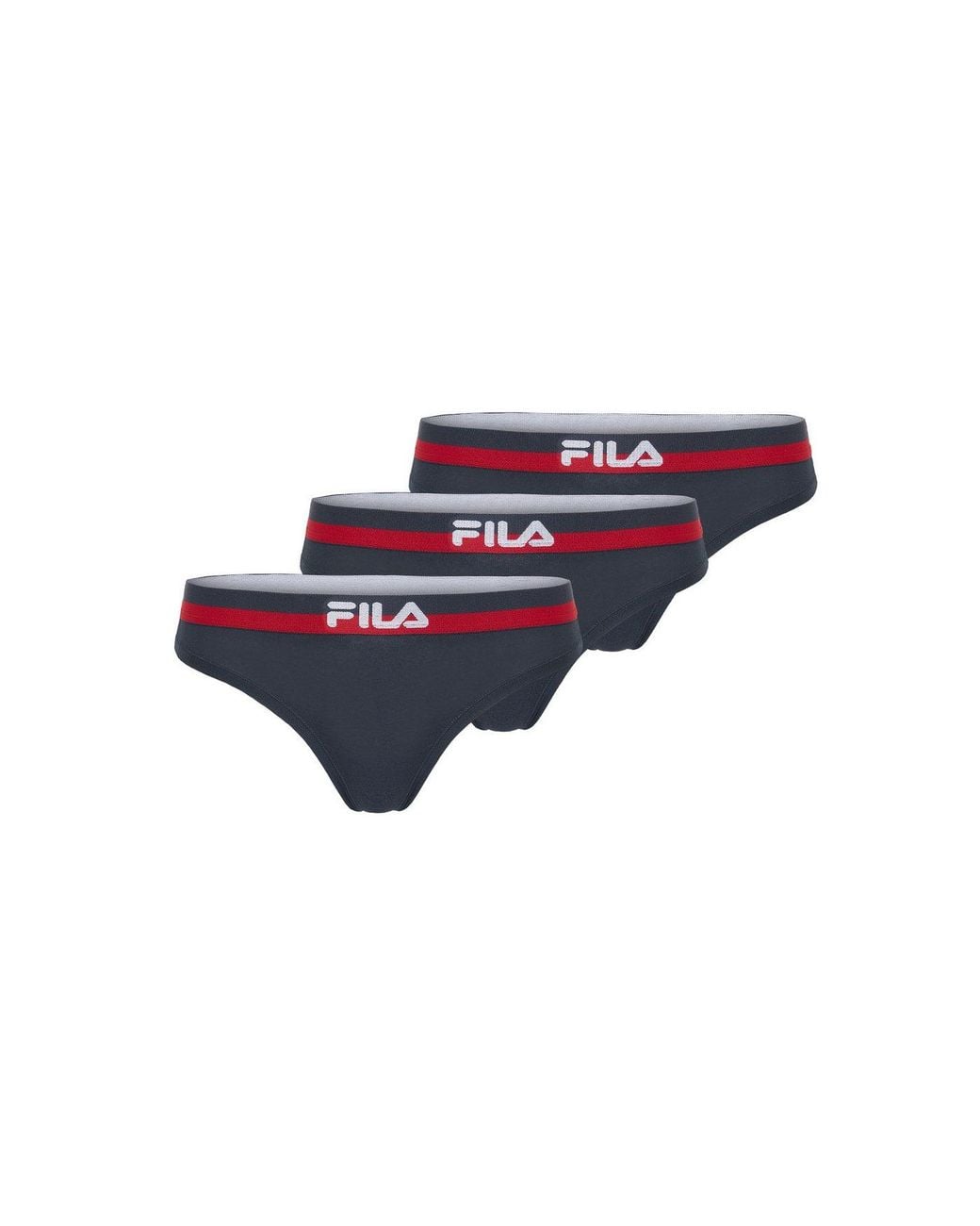 Fila Black String (3Er Pack) Elastischer Logobund