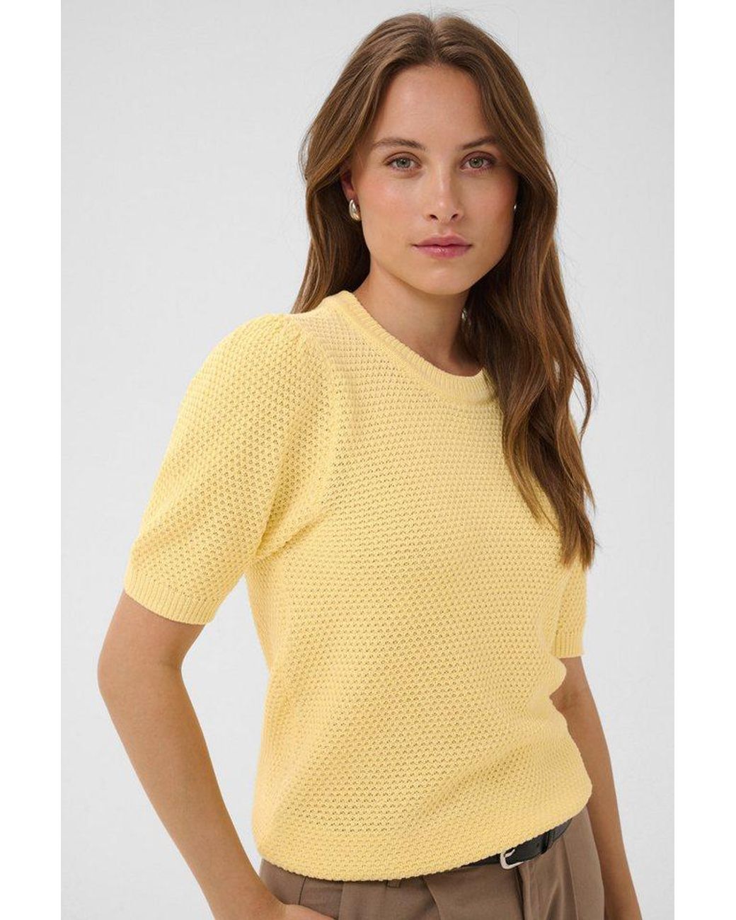 Kaffe Natural Strickpullover Strickpullover Kavivian