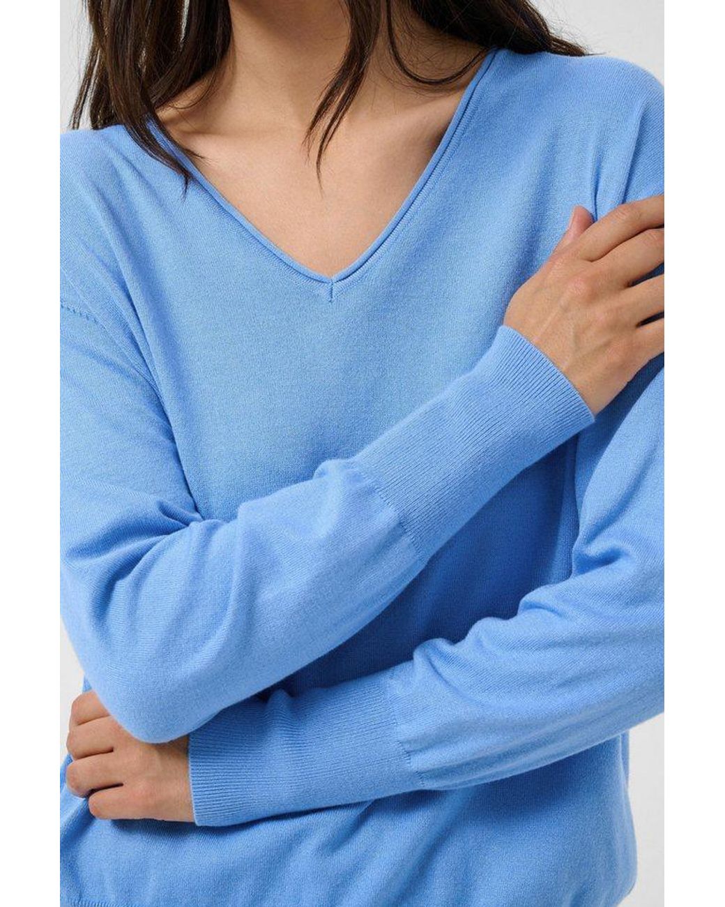 Kaffe Blue Strickpullover Strickpullover Kalizza