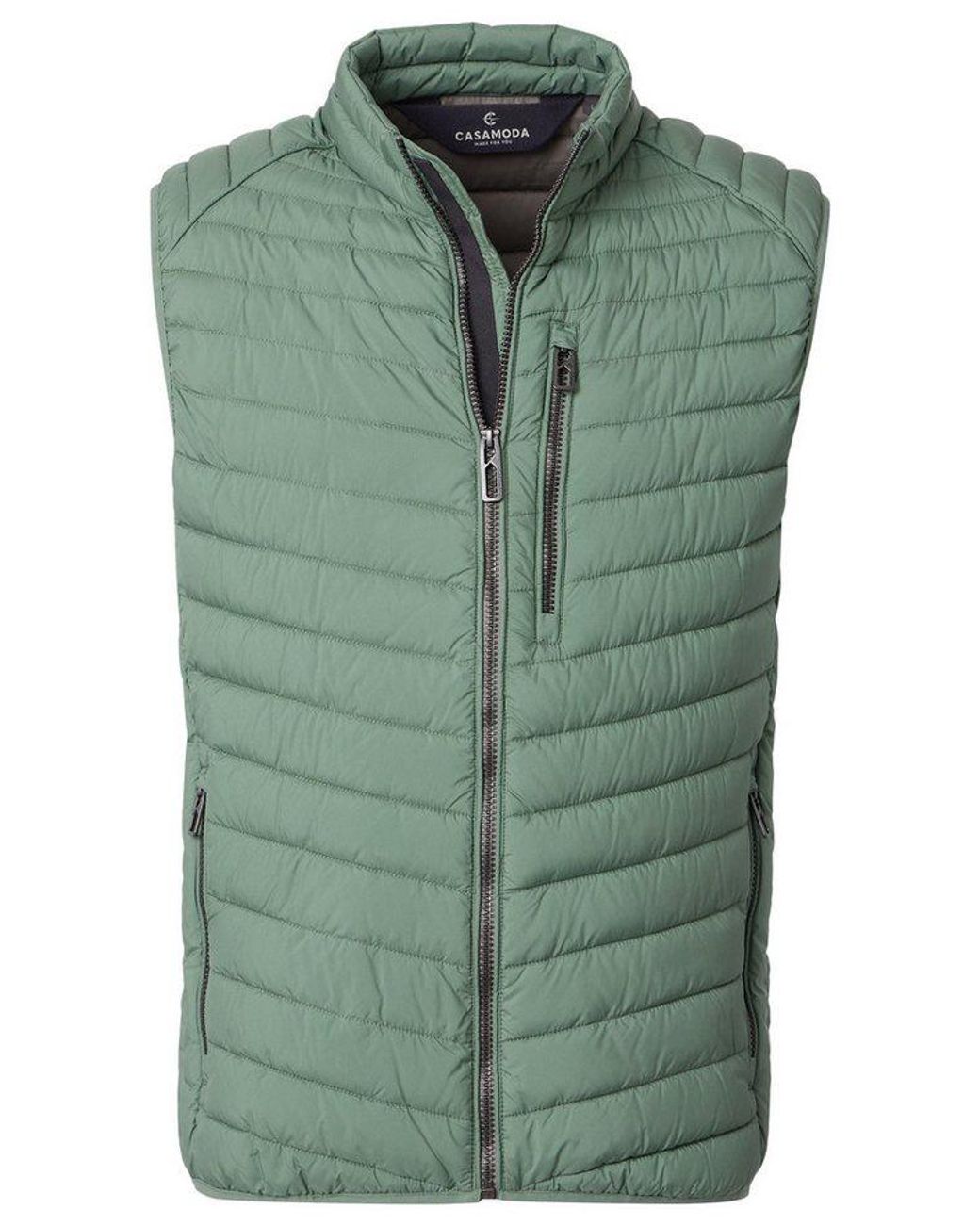 CASA MODA Steppweste Basic (1-Tlg) Steppweste in Blue für Herren