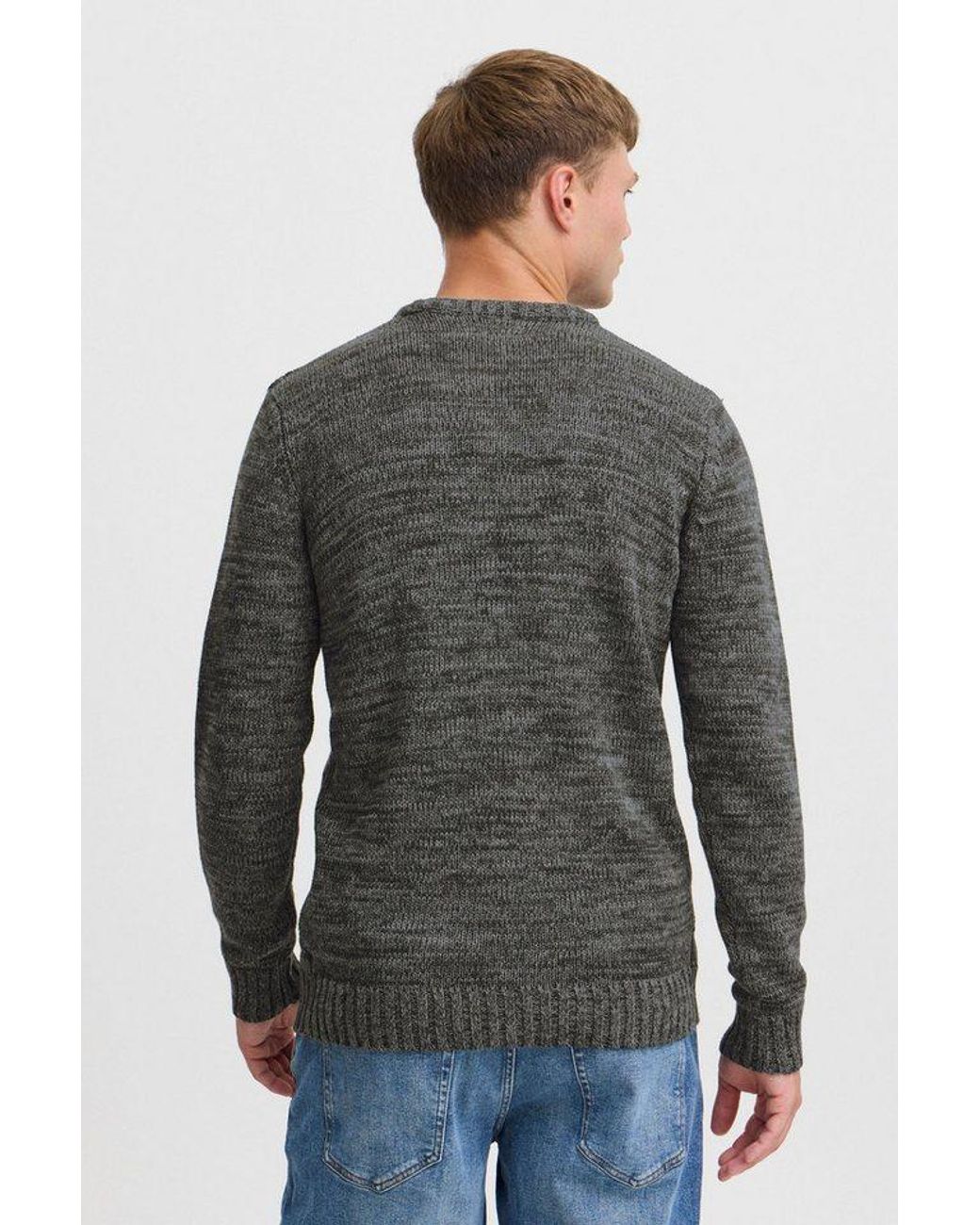 Solid Strickpullover Sdphilemon Strickpulli Mit Zopfstrickmuster in Gray für Herren
