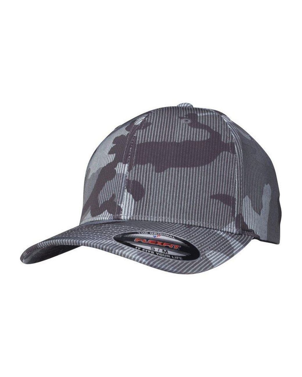 Flexfit Blue Flex Cap Camo Stripe Cap