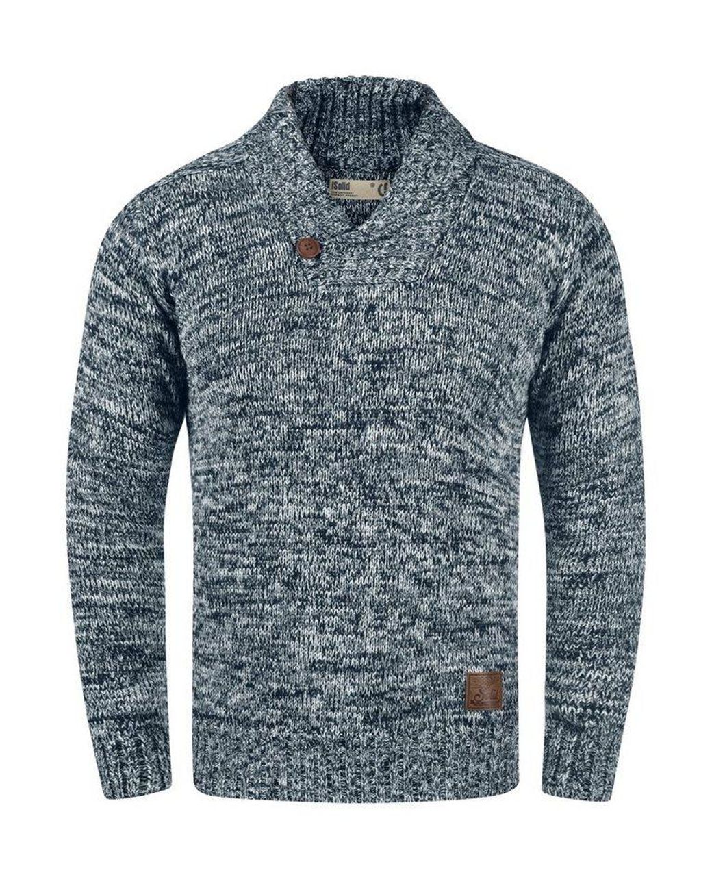 Solid Strickpullover Sdphil Strickpulli in Blue für Herren