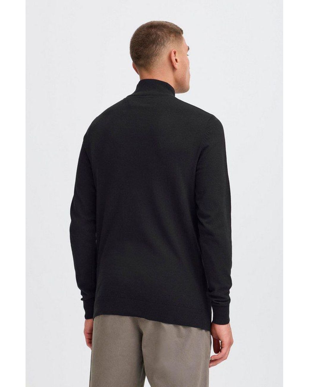 Solid Rollkragenpullover Sdakalmo Modischer Feinstrickpullover Mit Rollkragen in Black für Herren