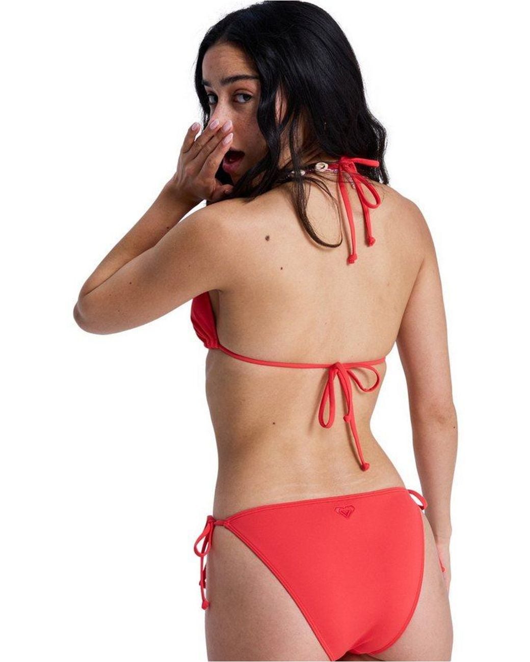 Roxy Pink Triangel-Bikini-Top Solid Essentials Tiki Tri