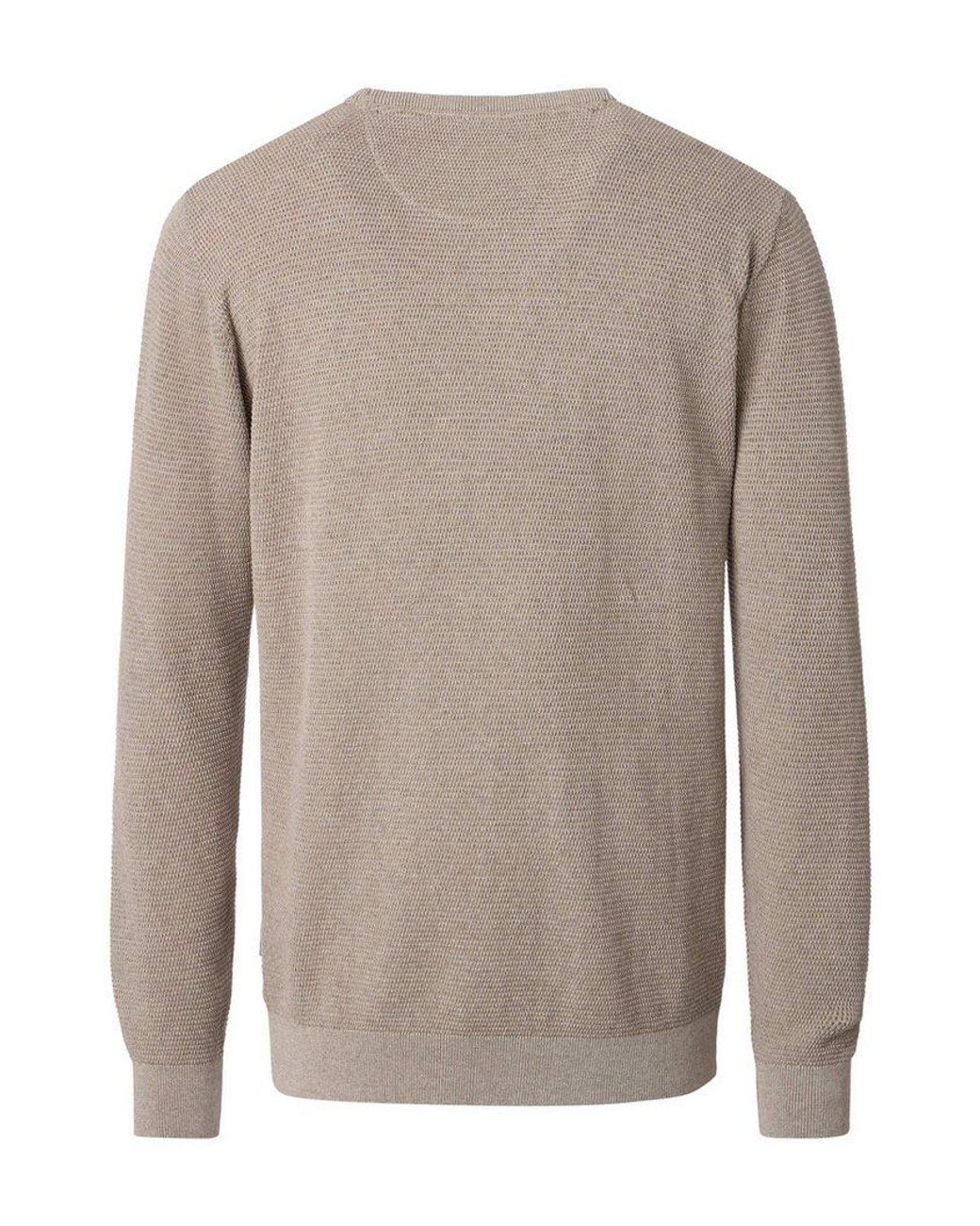 CASA MODA Strickpullover Pullover Uni in Gray für Herren