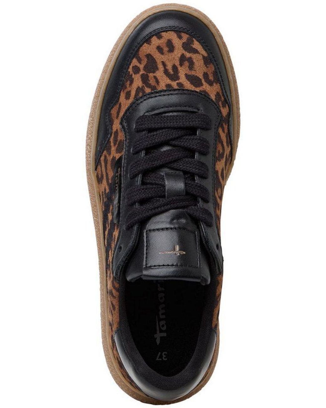Tamaris Black 23733/45 Leopard Comb Sneaker