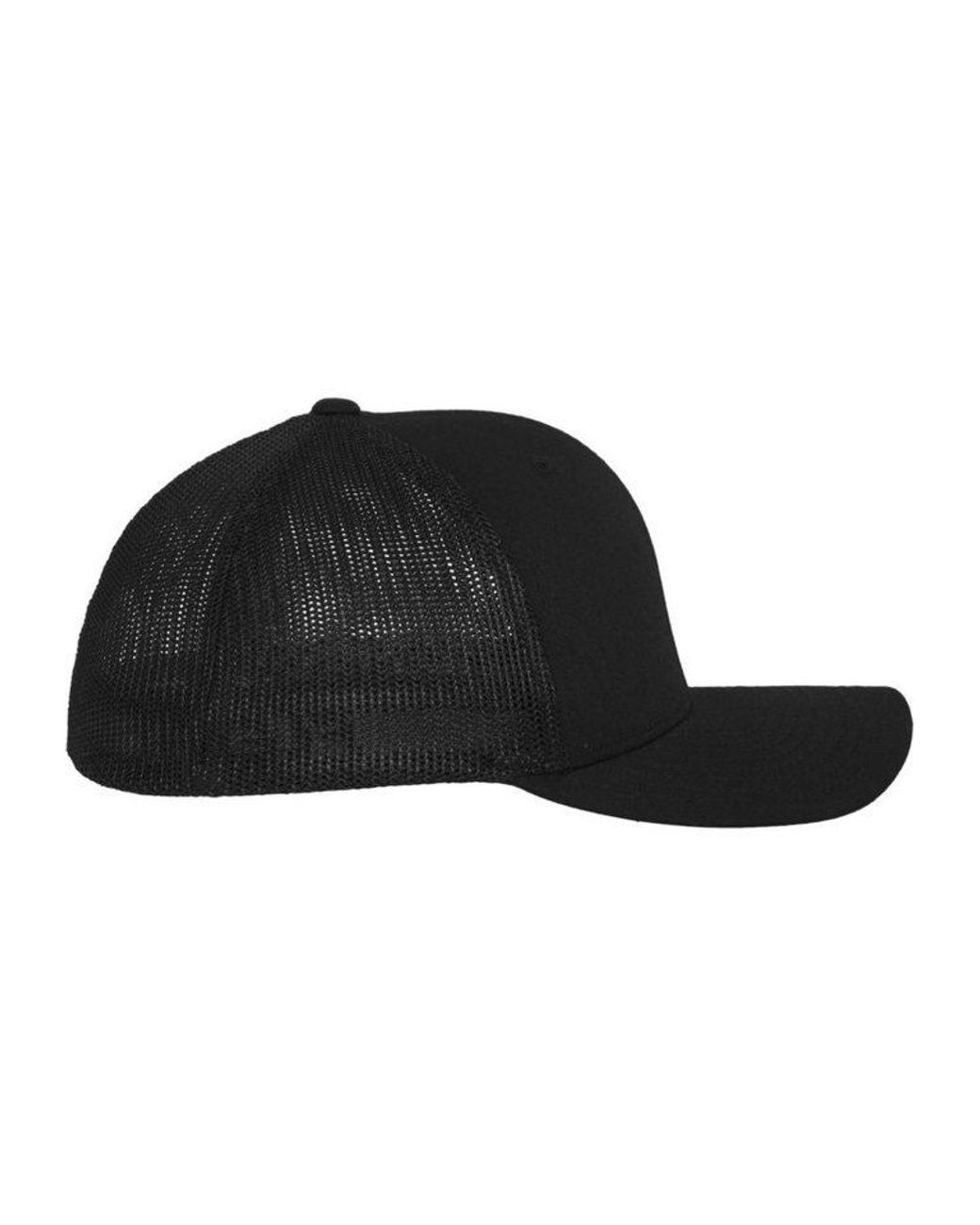 Flexfit Black Flex Cap Mesh Trucker