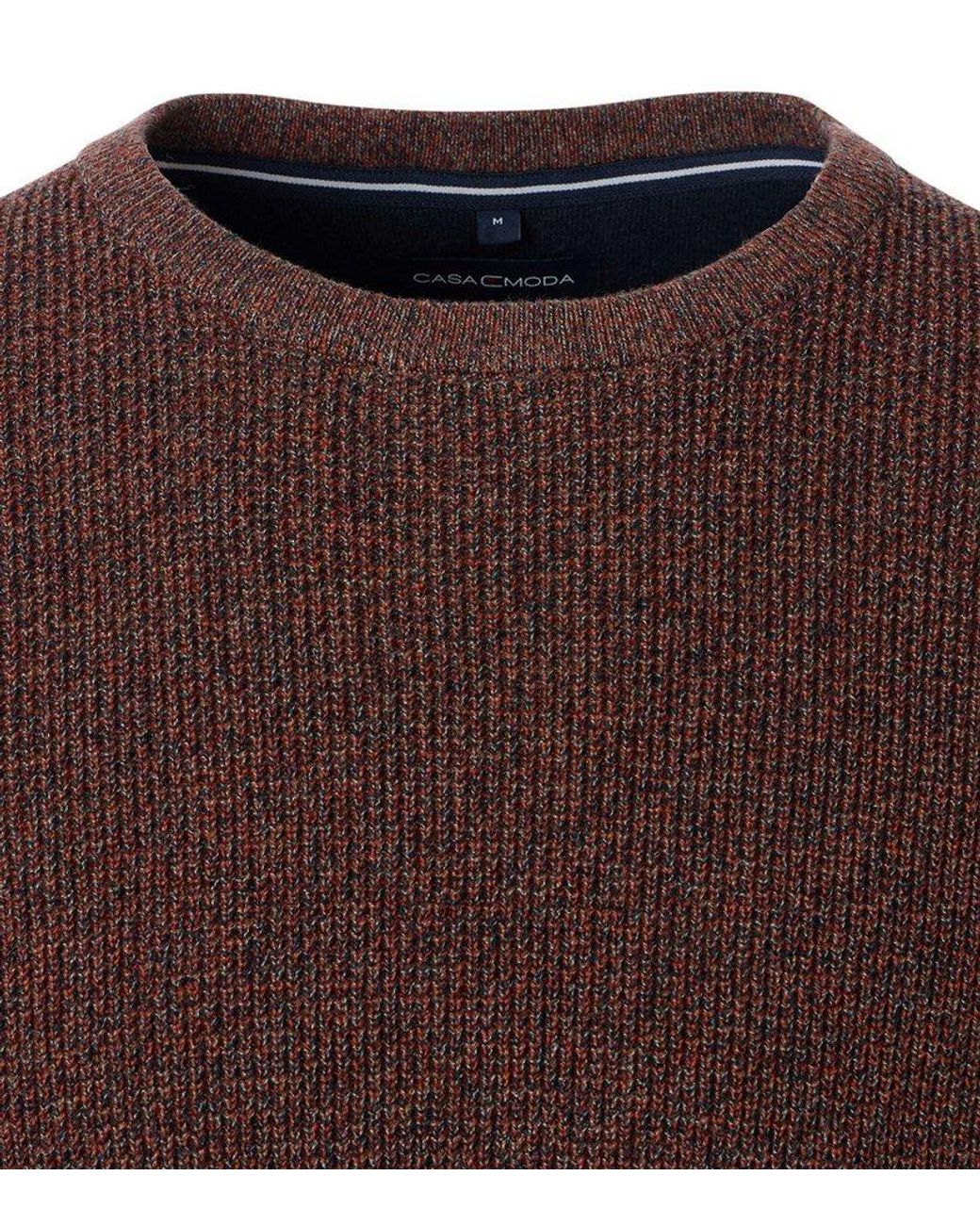 CASA MODA Strickpullover Pullover Uni in Brown für Herren