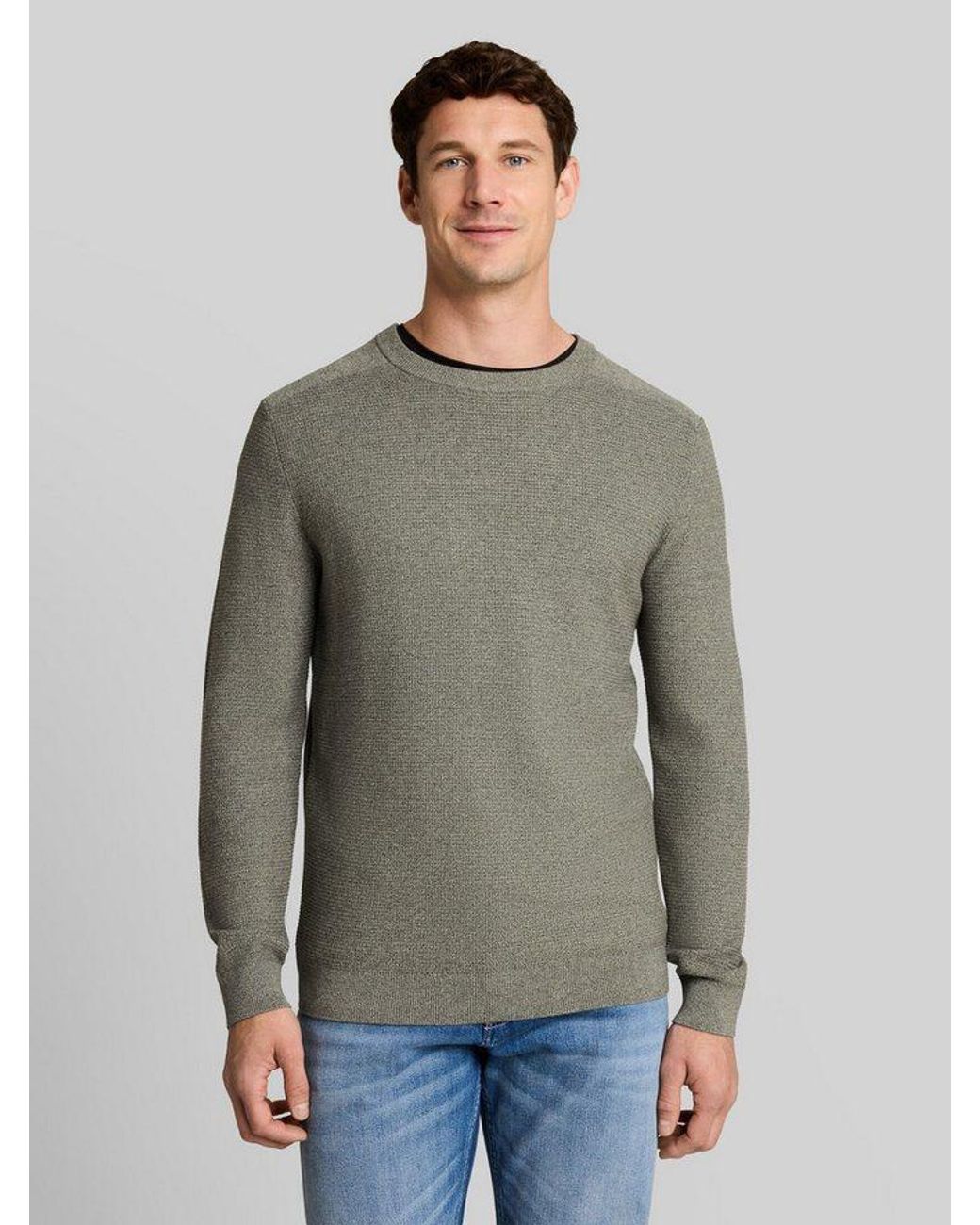 Tom Tailor Strickpullover Pullover & Strickjacken Strickpullover Aus Baumwolle in Gray für Herren