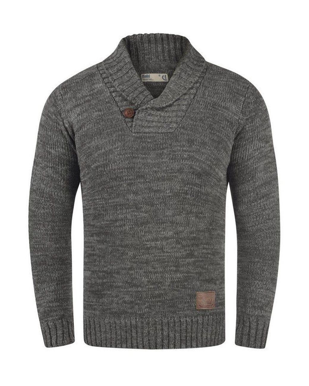 Solid Strickpullover Sdphil Strickpulli in Gray für Herren
